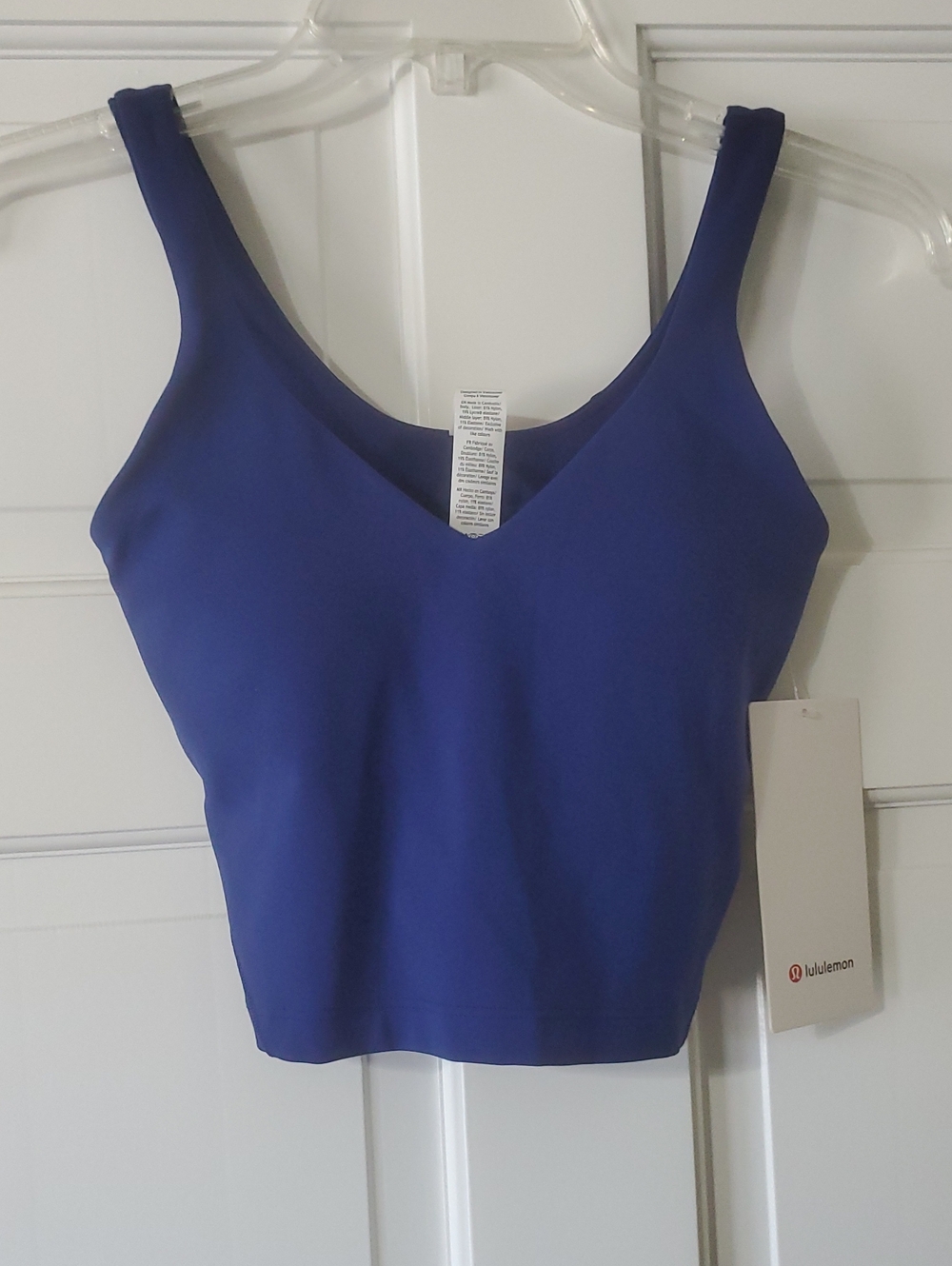 NWT lululemon alugn Tank Sz 2 Club Blue
